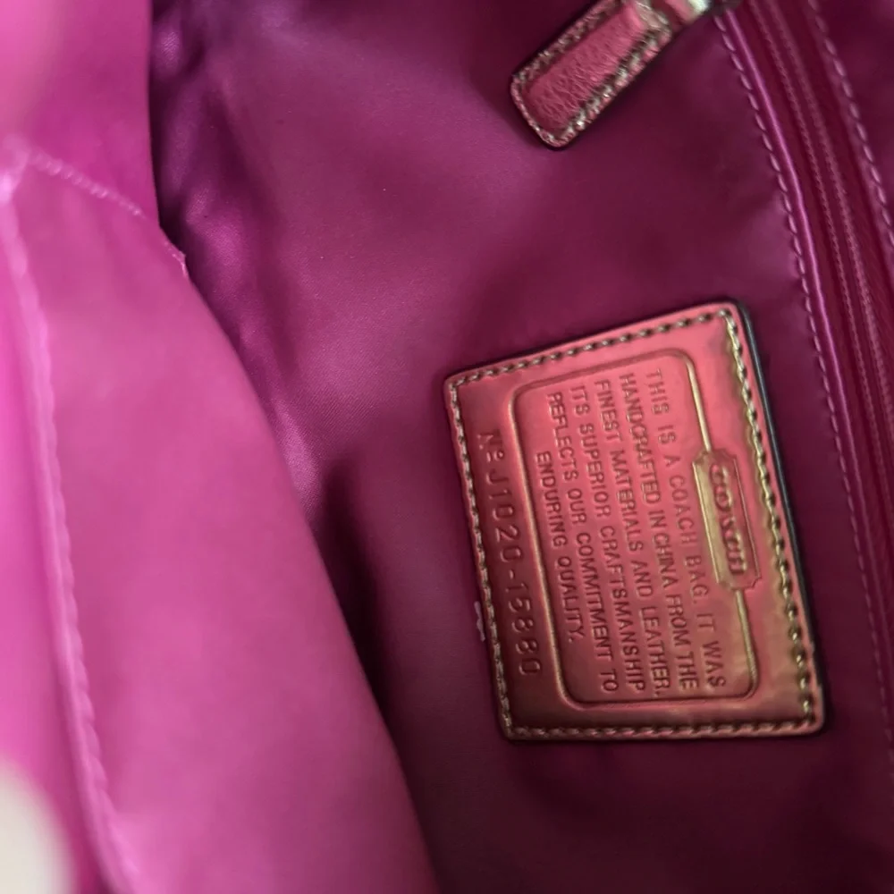 RARE Coach Poppy Tartan Applique Groovy Crossbody Shoulder Bag Brown Monogram - Picture 8 of 16